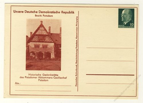 DDR Nr. PP009 B2/024 * Cecilienhof Potsdam