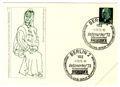 DDR Nr. PP009 C2/001b SSt. Interartes 1972 Berlin