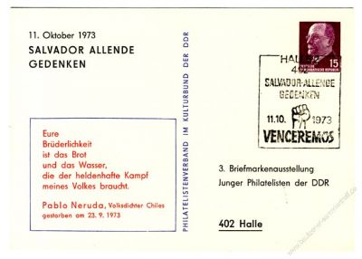 DDR Nr. PP010 D2/010b SSt. Salvador Allende Gedenken