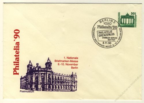 DDR Nr. PU017 D2/001a SSt. Philatelia '90 Postmuseum