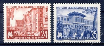 DDR 1954 Mi-Nr. 433-434 ** Leipziger Herbstmesse