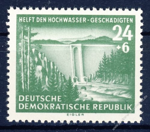 DDR 1954 Mi-Nr. 431 ** Hilfe fr die Hochwasser-Geschdigten