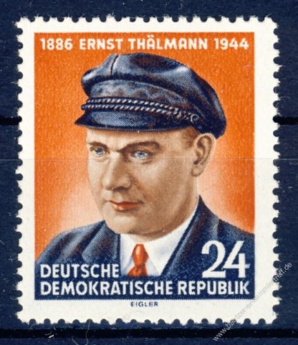 DDR 1954 Mi-Nr. 432 ** 10. Todestag von Ernst Thälmann