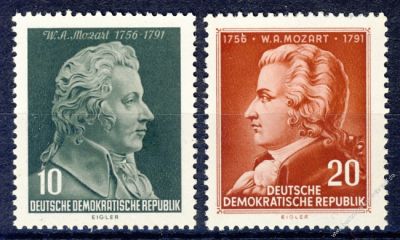 DDR 1956 Mi-Nr. 510-511 ** 200. Geburtstag von Wolfgang Amadeus Mozart