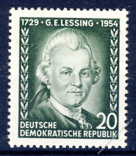 DDR 1954 Mi-Nr. 423 ** 225. Geburtstag von Gotthold Ephraim Lessing