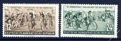 DDR 1954 Mi-Nr. 426-427 ** Internationale Radfernfahrt für den Frieden