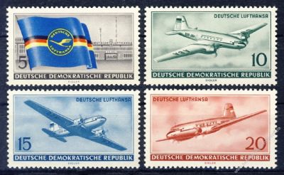 DDR 1956 Mi-Nr. 512-515 ** Ziviler Luftverkehr