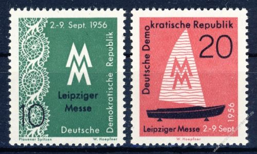 DDR 1956 Mi-Nr. 536-537 ** Leipziger Herbstmesse