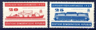 DDR 1957 Mi-Nr. 559-560 ** Leipziger Frhjahrsmesse