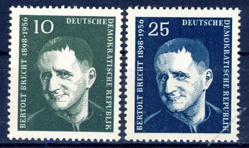 DDR 1957 Mi-Nr. 593-594 ** 1. Todestag von Bertolt Brecht