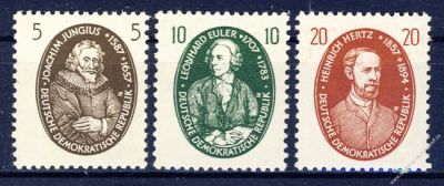 DDR 1957 Mi-Nr. 574-576 ** Berhmte Naturwissenschaftler