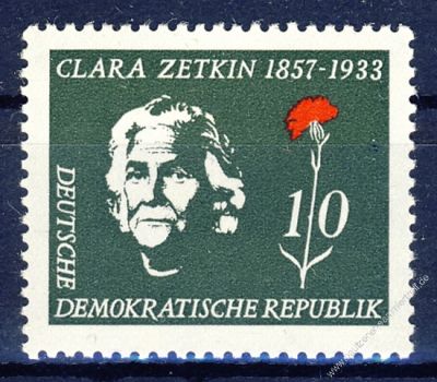 DDR 1957 Mi-Nr. 592 ** 100. Geburtstag von Clara Zetkin