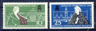DDR 1958 Mi-Nr. 649-650 ** Leipziger Herbstmesse