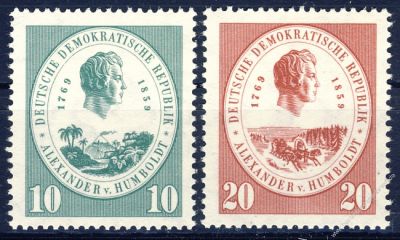 DDR 1959 Mi-Nr. 684-685 ** 100. Todestag von Alexander von Humboldt