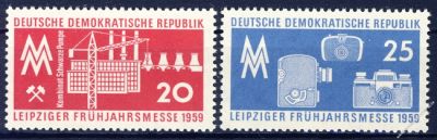 DDR 1959 Mi-Nr. 678-679 ** Leipziger Frhjahrsmesse