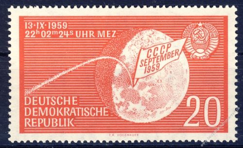 DDR 1959 Mi-Nr. 721 ** Sowjetischen Weltraumrakete 