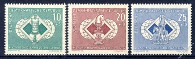 DDR 1960 Mi-Nr. 786-788 ** Schach-Olympiade Leipzig