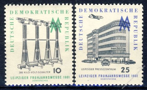 DDR 1961 Mi-Nr. 813-814 ** Leipziger Frhjahrsmesse