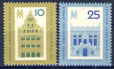 DDR 1961 Mi-Nr. 843-844 ** Leipziger Herbstmesse