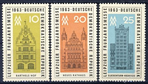 DDR 1963 Mi-Nr. 947-949 ** Leipziger Frhjahrsmesse