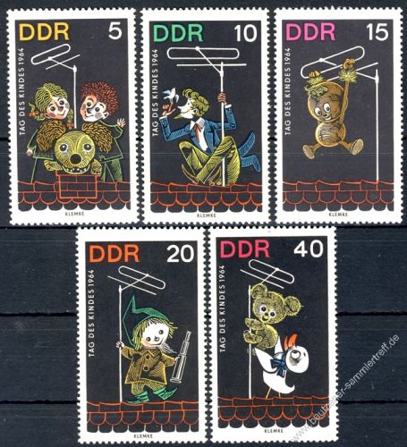 DDR 1964 Mi-Nr. 1025-1029 ** Tag des Kindes