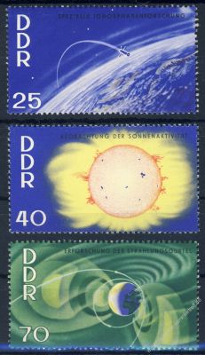 DDR 1964 Mi-Nr. 1081-1083 ** Internationale Jahre der ruhigen Sonne