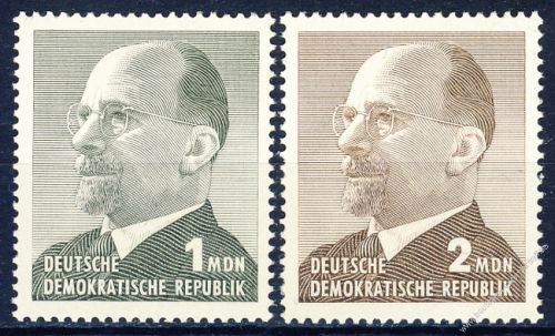 DDR 1965 Mi-Nr. 1087-1088 ** Staatsratsvorsitzender Walter Ulbricht