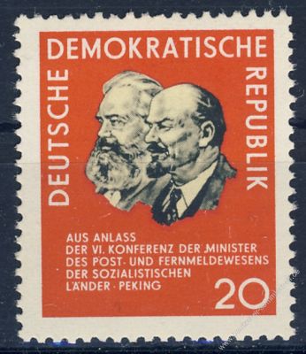 DDR 1965 Mi-Nr. 1120 ** Konferenz der Minister des Post- und Fernmeldewesens der sozialistischen Lnder