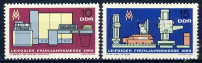 DDR 1966 Mi-Nr. 1159-1160 ** Leipziger Frhjahrsmesse