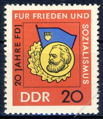DDR 1966 Mi-Nr. 1167 ** 20 Jahre Freie Deutsche Jugend (FDJ)
