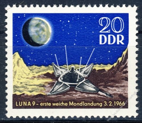 DDR 1966 Mi-Nr. 1168 ** 1. Mondlandung Luna 9