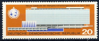 DDR 1966 Mi-Nr. 1178 ** Einweihung des neuen Verwaltungsgebudes der WHO