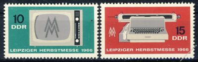 DDR 1966 Mi-Nr. 1204-1205 ** Leipziger Herbstmesse