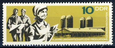 DDR 1967 Mi-Nr. 1332 ** 15 Jahre landwirtschaftliche Produktionsgenossenschaften (LPG)