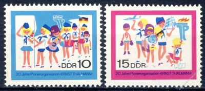 DDR 1968 Mi-Nr. 1432-1433 ** 20 Jahre Pionierorganisation Ernst Thlmann