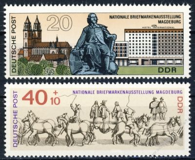 DDR 1969 Mi-Nr. 1513-1514 ** Nationale Briefmarkenausstellung 20 Jahre DDR