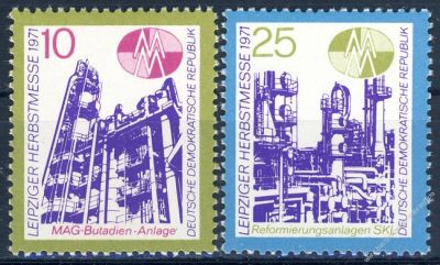 DDR 1971 Mi-Nr. 1700-1701 ** Leipziger Herbstmesse