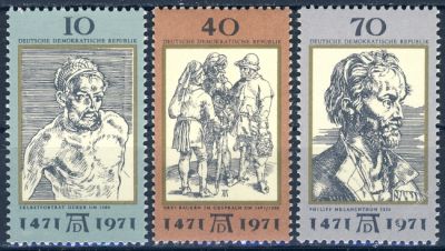 DDR 1971 Mi-Nr. 1672-1674 ** 500. Geburtstag von Albrecht Drer