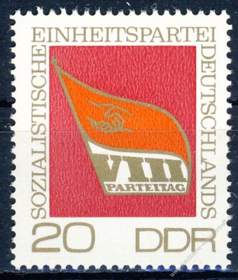 DDR 1971 Mi-Nr. 1679 ** Parteitag der Sozialistischen Einheitspartei Deutschlands