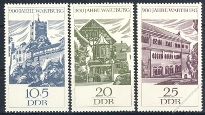 DDR 1966 Mi-Nr. 1233-1235 ** 900 Jahre Wartburg bei Eisenach