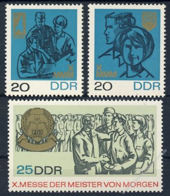 DDR 1967 Mi-Nr. 1320-1322 ** Messe der Meister von morgen