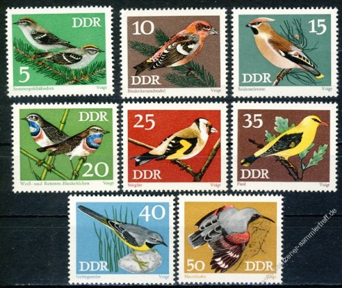 DDR 1973 Mi-Nr. 1834-1841 ** Geschtzte Singvgel