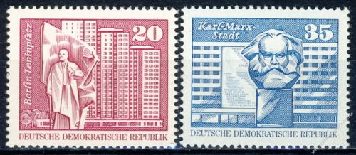 DDR 1973 Mi-Nr. 1820-1821 ** Aufbau in der DDR