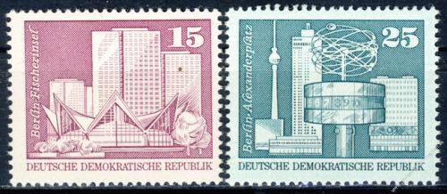 DDR 1973 Mi-Nr. 1853-1854 ** Aufbau in der DDR