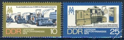 DDR 1973 Mi-Nr. 1832-1833 ** Leipziger Frhjahrsmesse
