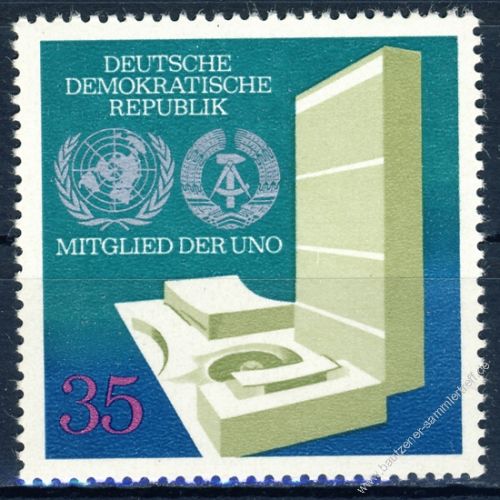 DDR 1973 Mi-Nr. 1883 ** Aufnahme in die Vereinten Nationen