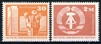 DDR 1973 Mi-Nr. 1899-1900 ** Aufbau in der DDR