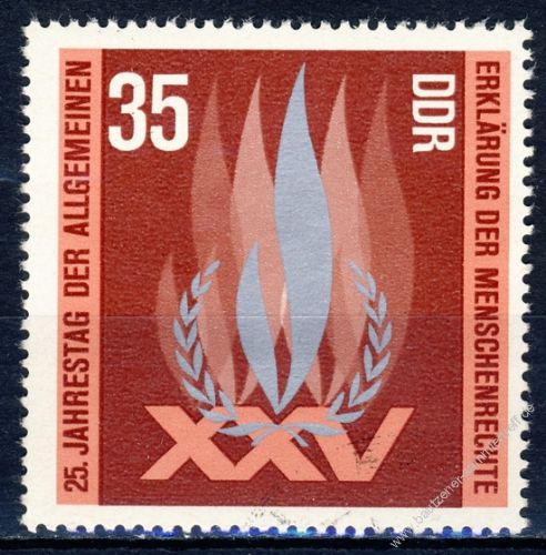 DDR 1973 Mi-Nr. 1898 ** 25. Jahrestag der Allgemeinen Erklrung der Menschenrechte durch die UNO
