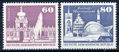 DDR 1974 Mi-Nr. 1919-1920 ** Aufbau in der DDR