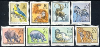 DDR 1975 Mi-Nr. 2030-2037 ** Zootiere